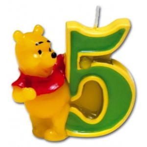 Procos Bougie Winnie l'ourson : Chiffre 5