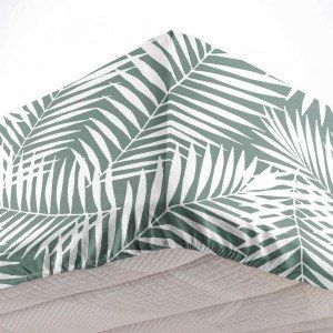 Drap housse coton (160 cm) Botania Vert sauge