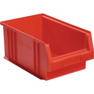 FP Lot boîte de rangement à ouverture frontale plk la-ka-pe 1 carton(s) de 10 pièce(s) boîte rangement ouv front l330xl213xh150mm pp rouge - la-ka-pe