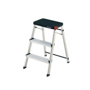 Rolser Tabouret 3 marches en aluminium noir MT3001