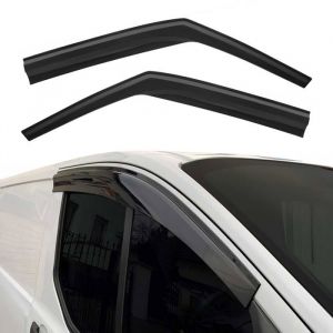 Omac Déflecteur d'air pour Renault Master Opel Movano 1998 à 2009, Déflecteurs de Vent Pluie, Noir, 2 Pcs