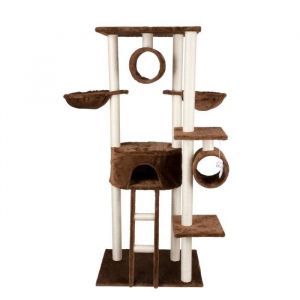 Bakaji - Arbre à gratter pour chat Arbre à gratter pour chat en sisal 165cm de haut Marron