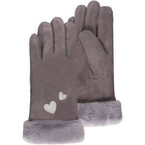 Isotoner Gants enfant Gants Enfant 10/12 ans c&oelig;urs Gris