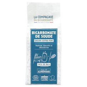 La compagnie du bicarbonate Bicarbonate de Soude Extra Fin - Sachet Kraft 1kg - Qualit&eacute; Alimentaire Sup&eacute;rieure - Usage Dentaire, Cosm&eacute;tique, D&eacute;odorant, Maison - Poudre Polyvalente Ultra Pure