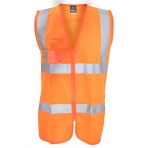 Image de Result Gilet haute visibilité - Homme (L/XL) (Orange fluo)