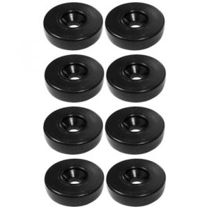 Cyclingcolors 8x Patin glisseur pied meuble plastique 25 x 10 mm M5 M6 rondelle à visser universel