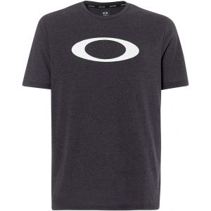 Image de Oakley Mens O-Bold Ellipse Chemise, Blackout Lt HTR, L Homme