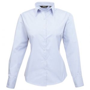 Premier Chemise en popeline à manches longues pour femme de la marque - Bleu - 46