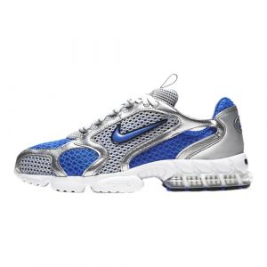 Nike Homme Air Zoom Spiridon Cage 2 Sneaker, Metallic Silver Varsity Royal, 47.5 EU