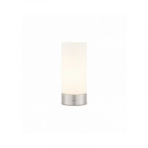 Endon Lampe Dara, nickel brossé et verre opale