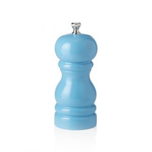 Moulin à poivre en bois Turquoise brillant 11 cm