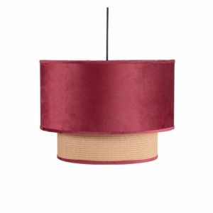 Fab 130291007 | Pendentif 2 Nuances Nerva 1xe27 Vin Rouge Regx40x40 Cm