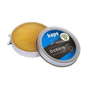 Kaps Dubbin, Cire de Qualité pour Chaussures en Cuir, Graisse pour Cuir, Soin Nourrissant et Imperméabilisant, (Transparent, 100ml)