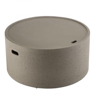 Image de Table b e ronde Béton 80 x 80 cm Gris