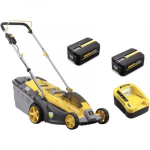 Tondeuse &agrave; batterie NEMURA 40V + 2 Batteries 4Ah + Chargeur rapide
