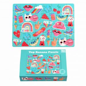 Puzzle de 48 pièces boîte d'allumettes enfant Rex London Top Banana