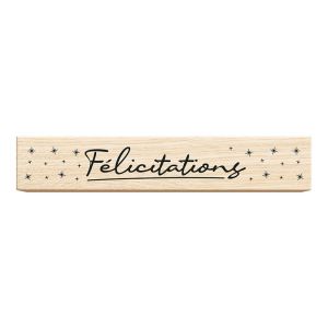 Aladine Tampon bois Félicitations