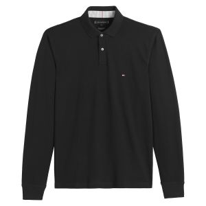 Tommy Hilfiger Polo manches longues droit maille piquée 1985 Noir - Taille S