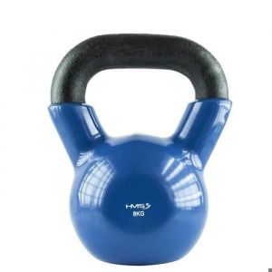 Kettlebell - Hms - Knv - Fonte De Haute Qualité - Revêtement En Vinyle - Ergonomique