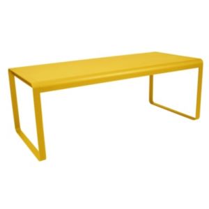 Image de Fermob Table rectangulaire Bellevie / L 196 cm - 8 à 10 personnes miel en métal