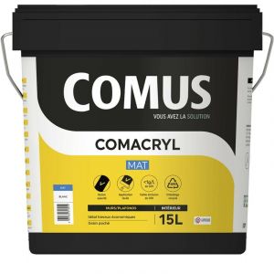 Comus Comacryl mat 15L - Peinture de finition mat blanc