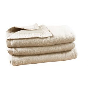 Poyet motte COUVERTURE NAPOLI 220X240 CREME/CREME, par Toison d'Or