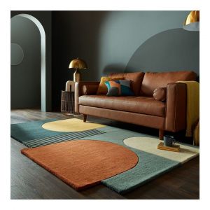 Flair Rugs - Tapis en laine design géométrique Lozenge Multicolore 150x240 - Multicolore
