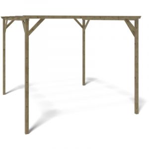 Carport, abri de voiture 3x3 m - 9 m2 - CAR12