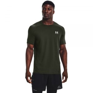 Under Armour Haut ajust&eacute; &agrave; manches courtes HeatGear Armour pour homme Green - Taille MD