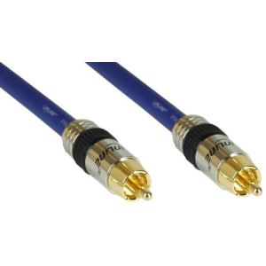 Inline 89410P - Câble audio RCA Contacts dorés 1x RCA M/M 10 m