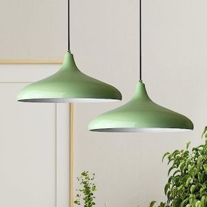 Bamyum - Lampe Suspendue Double Lustre Menthe – Lustre Vintage E27 pour Salon, Chambre ou Salle à Manger