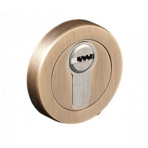 DCG Rosaces cl&eacute; I vieux laiton mat