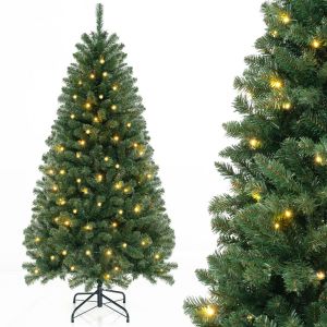 Coast Artificial Christmas tree with LED lights - 180 x 88 cm - Green - 568 branches 200 lumi&egrave;res blanc chaud