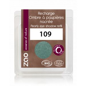 Zao MakeUp Recharge fard &agrave; paupi&egrave;res nacr&eacute; 109 Turquoise nacr&eacute;