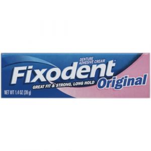 Image de Fixodent Original - Crème adhésive pour appareil dentaire 40g - Pack de 6