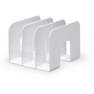 Durable 1701395010 Trend Porte-catalogues Trieur Documents Vertical 3 Compartiments Polystyrène Blanc Opaque