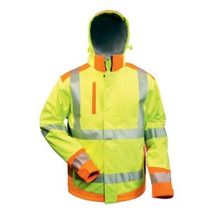 Elysee Veste softshell Haute visibilit&eacute; RICKMER Taille 2XL,jaune/orange