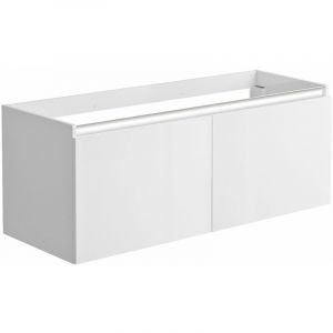 Allibert Meuble sous-vasque 120 cm 2 portes PESARO blanc alpin brillant