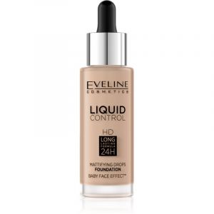 Eveline Cosmetics Liquid Control fond de teint liquide avec pipette teinte 035 Natural Beige 32 ml