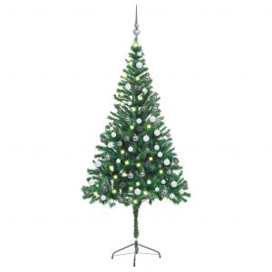 VidaXL Arbre de Noël artificiel avec LED et boules 180 cm 564 branches