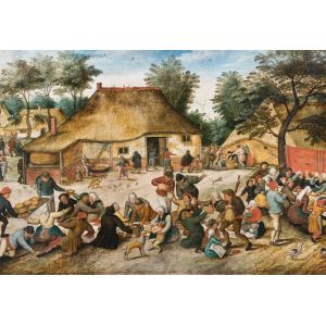 Grafika Puzzle Brueghel - Le Repas de Noce, 1568