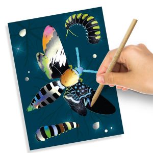 Ses Creative Dessins holographiques &agrave; gratter : insectes