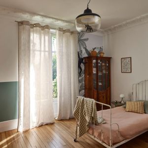 Voilage à oeillets 200x295 cm MADURA - Beige chiné - NEAPOLI - Beige chiné