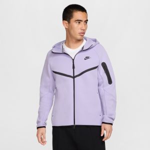 Nike Sweat à Capuche Tech Fleece FZ Coupe-Vent - Hydrangeas/Noir, pointure Large - ['Violet'] - Taille Large