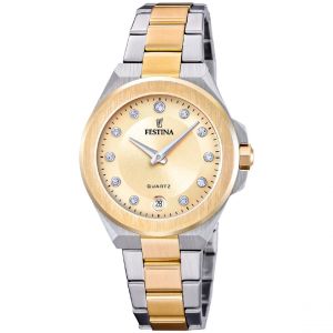 Festina Montre Femme Mademoiselle - F20702-2 Bracelet Acier Bicolore