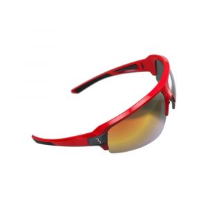 Impulse Lunettes de sport, glossy red/smoke Lunettes