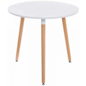 CLP Table Retro Ansgar avec 3 pieds blanc Nature
