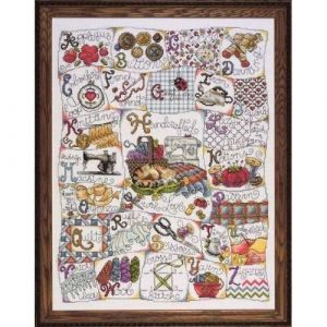 Design Works Kit Point de Croix Motif ABC Multicolore