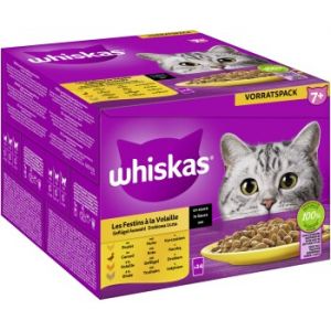 Whiskas Multipack 7+ sélection de volailles en sauce 24 x 85 g