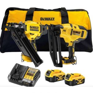 Dewalt DCK246P2-QW 18V Cloueur kit XR - DCN930 + DCN660 - 2 X 5 Ah Batteries + Chargeur en sac de transport